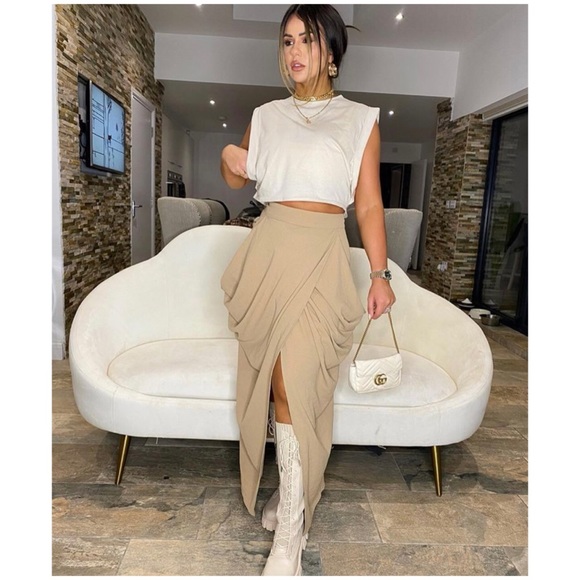 NWT Zara Draped Wrap Skirt - Picture 12 of 12